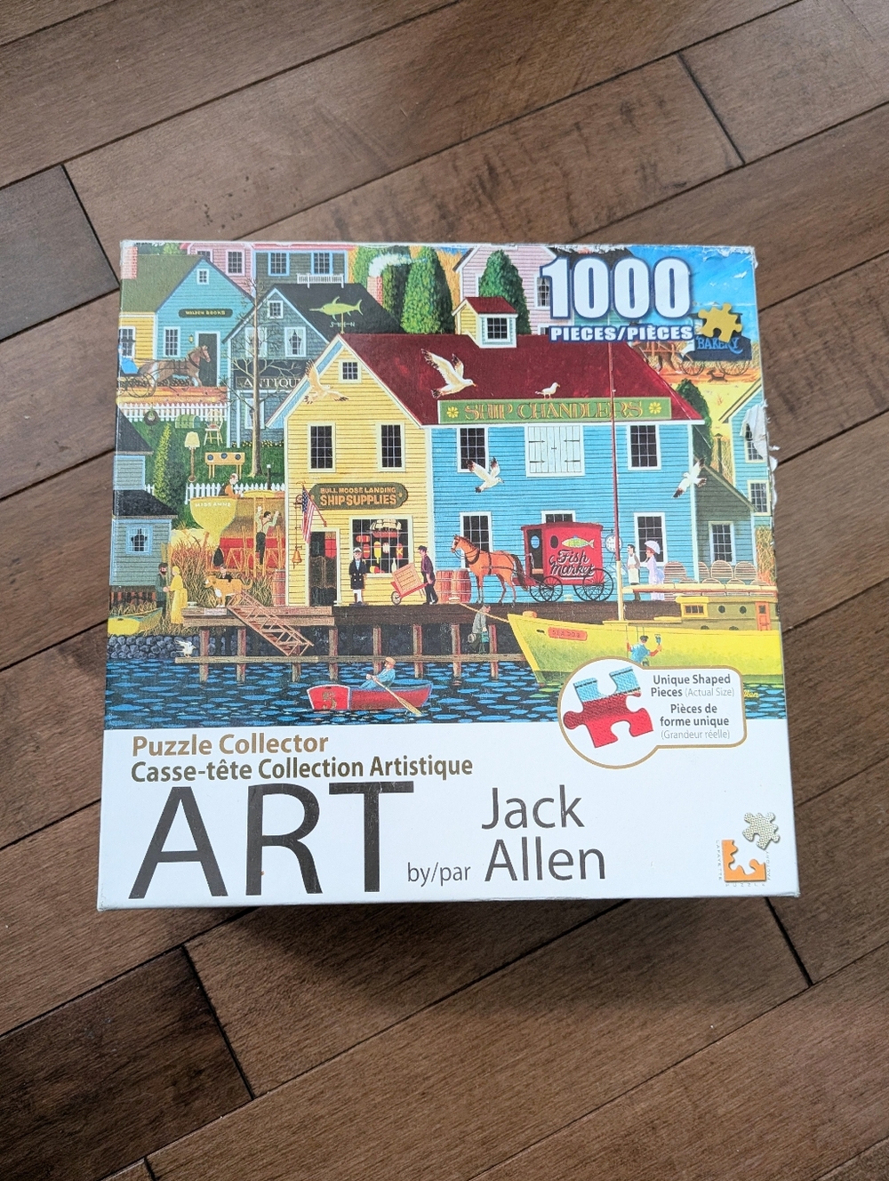 ART By Jack Allen Puzzle Colorful Harbor Scene 1000 Pieces